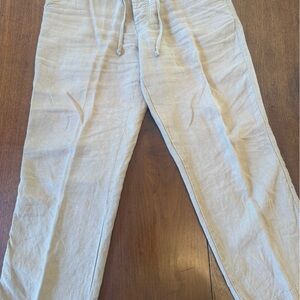 Men's Baird McNutt Tan Linen Pants